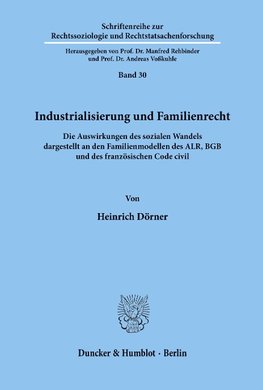 Industrialisierung und Familienrecht.