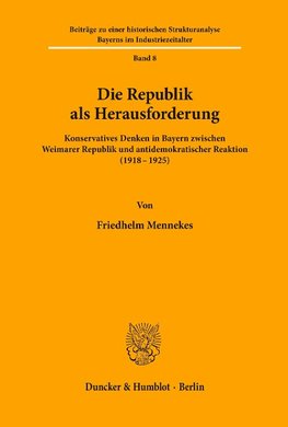 Die Republik als Herausforderung.