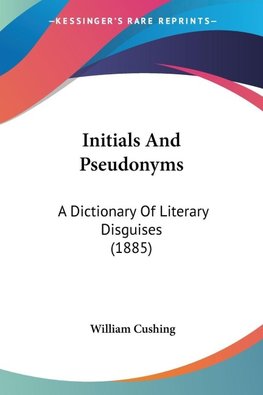 Initials And Pseudonyms