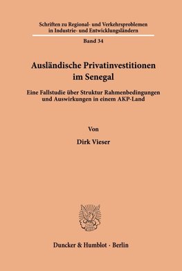Ausländische Privatinvestitionen im Senegal.