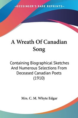 A Wreath Of Canadian Song
