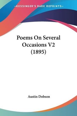Poems On Several Occasions V2 (1895)