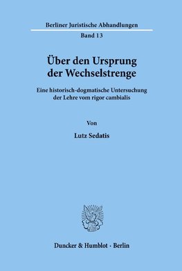 Über den Ursprung der Wechselstrenge.