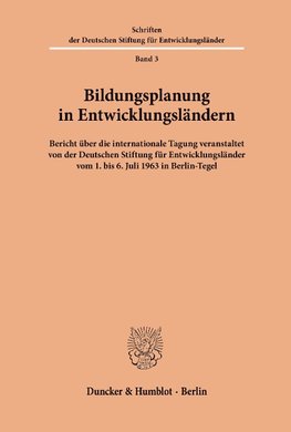 Bildungsplanung in Entwicklungsländern.