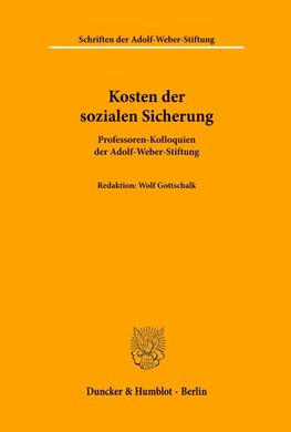 Kosten der sozialen Sicherung.