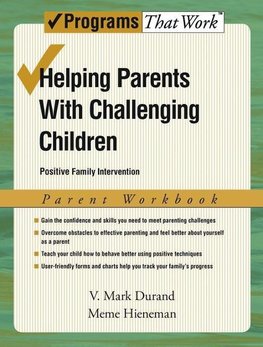 Helping Parents with Challenging Children, Parent Workbook