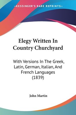 Elegy Written In Country Churchyard