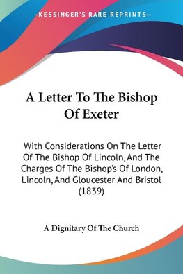 A Letter To The Bishop Of Exeter