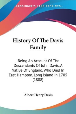 History Of The Davis Family