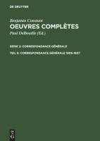 ¿uvres complètes, VI, Correspondance générale 1806-1807