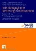 Frühpädagogische Förderung in Institutionen