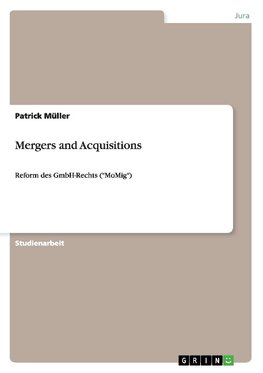 Mergers and Acquisitions