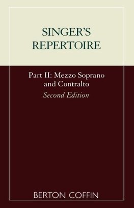Singer's Repertoire, Part II