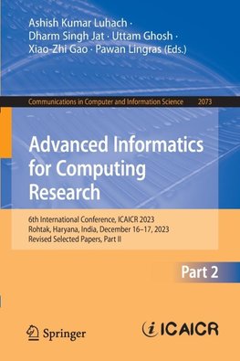 Advanced Informatics for Computing Research