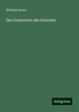 Das Daimonion des Sokrates