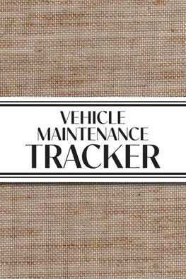 Vehicle Maintenance Tracker (Textured Paper Rust Orange)