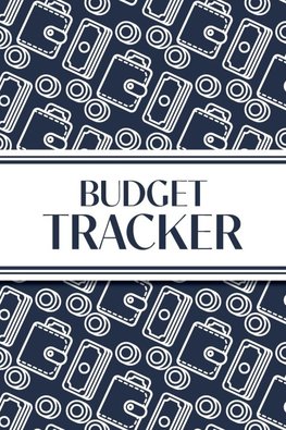 Budget Tracker (Navy and White Money Outlines)