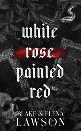 White Rose Painted Red
