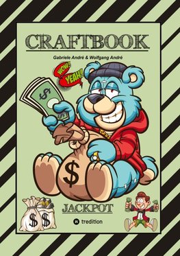 CRAFTBOOK - LUSTIGE AUSMALMOTIVE - WISSENSWERTES - KNIFFLIGE RÄTSEL - SPANNENDE AUFGABEN - VOLLTREFFER - TUTORIAL - WITZIGE FIGUREN