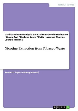 Nicotine Extraction from Tobacco Waste