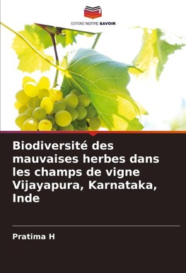 Biodiversité des mauvaises herbes dans les champs de vigne Vijayapura, Karnataka, Inde