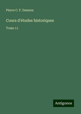 Cours d'études historiques
