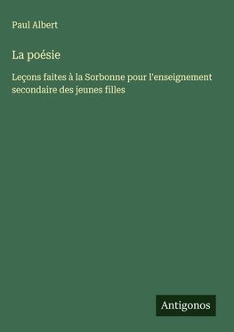 La poésie