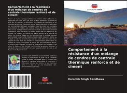 Comportement à la résistance d'un mélange de cendres de centrale thermique renforcé et de ciment
