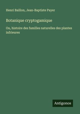Botanique cryptogamique