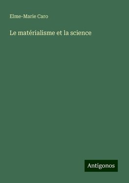 Le matérialisme et la science