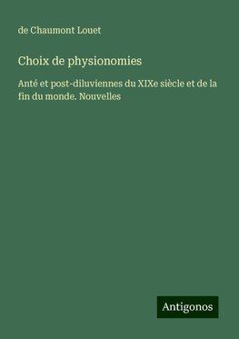 Choix de physionomies