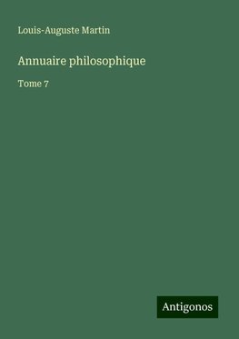 Annuaire philosophique