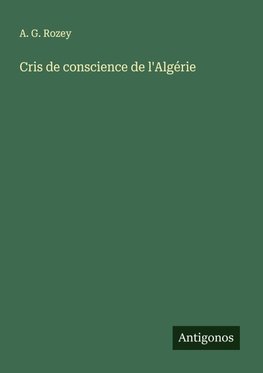 Cris de conscience de l'Algérie