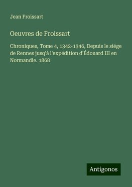 Oeuvres de Froissart