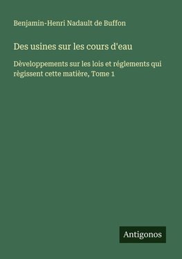 Des usines sur les cours d'eau