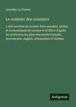 Le cuisinier des cuisiniers