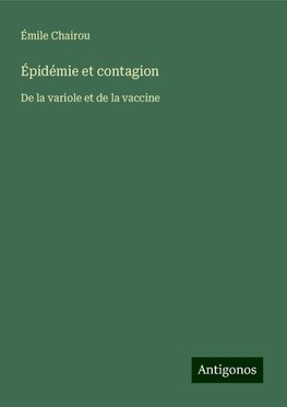 Épidémie et contagion