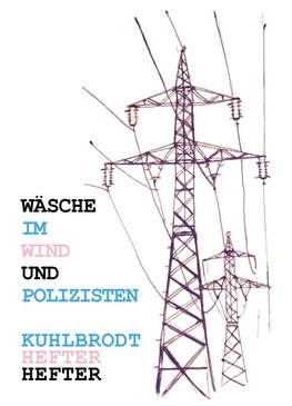 Wäsche im Wind und Polizisten