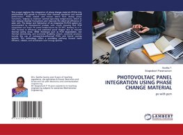 PHOTOVOLTAIC PANEL INTEGRATION USING PHASE CHANGE MATERIAL