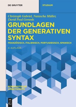 Grundlagen der generativen Syntax