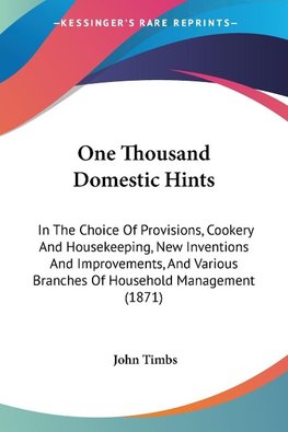 One Thousand Domestic Hints