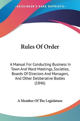 Rules Of Order
