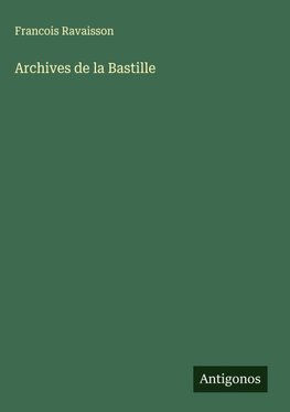 Archives de la Bastille