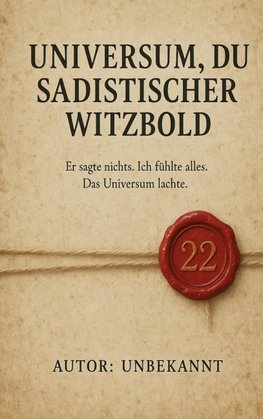 Universum, du sadistischer Witzbold