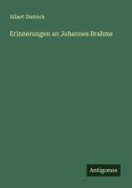 Erinnerungen an Johannes Brahms