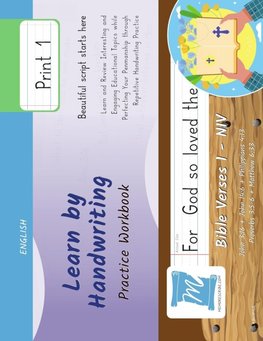 Handwriting Practice Workbook - Bible Verses 1 - NIV - Print, Level 1