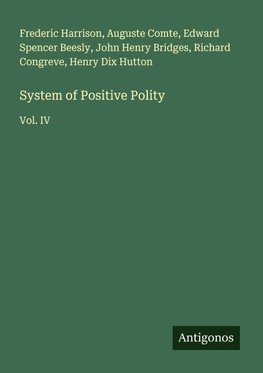 System of Positive Polity