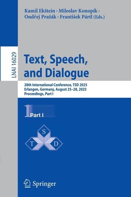 Text, Speech, and Dialogue