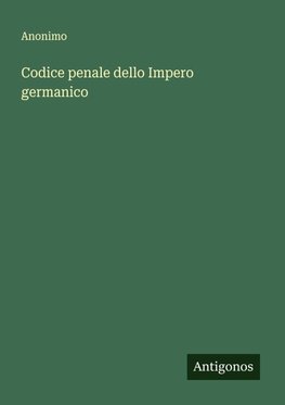 Codice penale dello Impero germanico