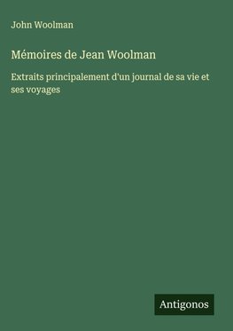 Mémoires de Jean Woolman